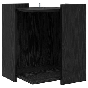 Katzenstreubox Schwarz Eiche 42x42x51cm