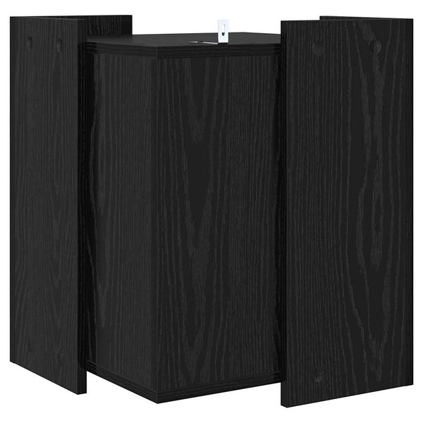Katzenstreubox Schwarz Eiche 42x42x51cm