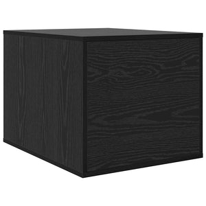 Katzenstreu Box Schwarz Eichen-Optik