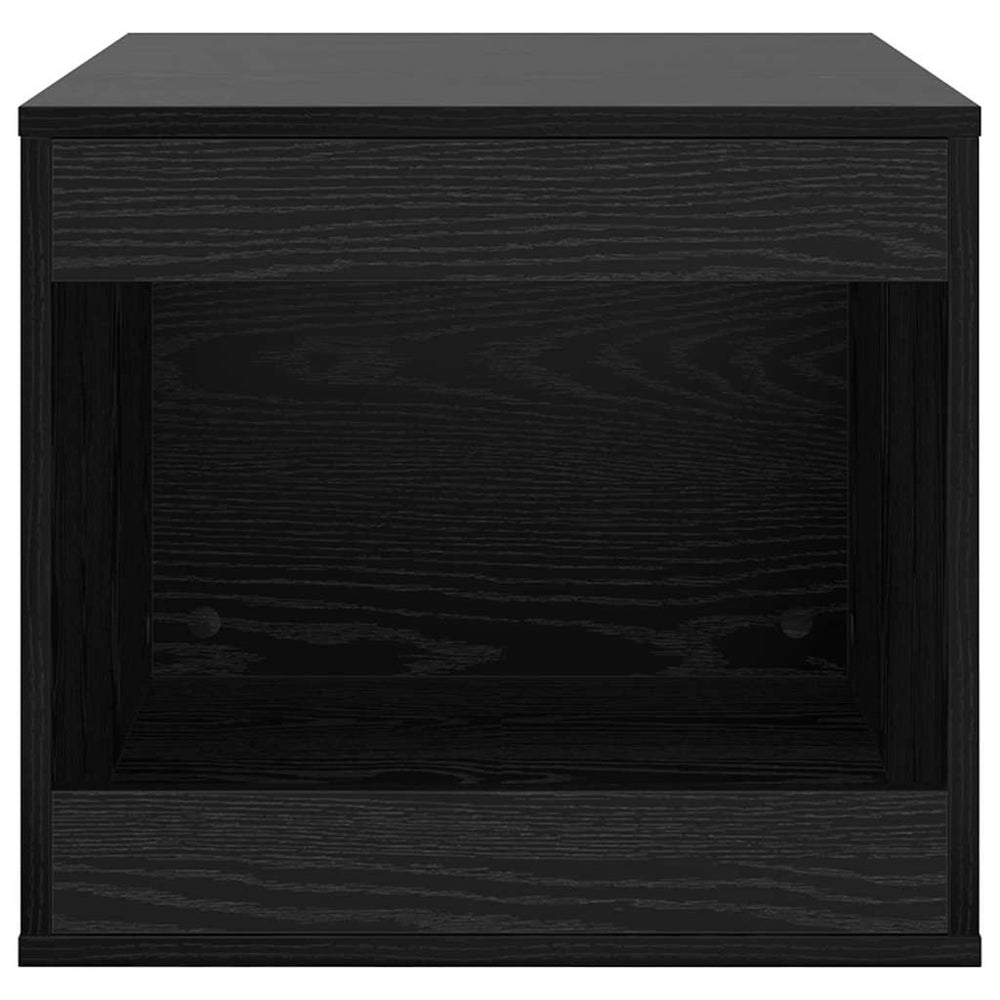Katzenstreu Box Schwarz Eichen-Optik