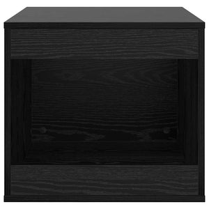 Katzenstreu Box Schwarz Eichen-Optik