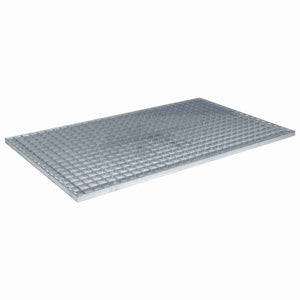 Feuerverzinktes Stahlgitter Silber 30x30 cm