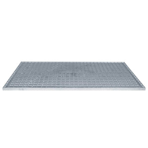 Feuerverzinktes Stahlgitter Silber 30x30 cm