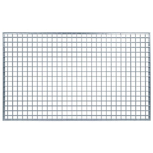 Feuerverzinktes Stahlgitter Silber 30x30 cm