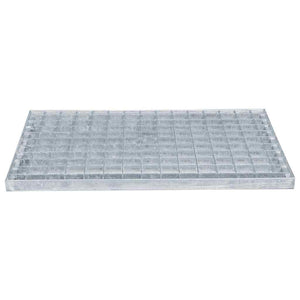 Feuerverzinktes Stahlgitter Silber 50x35cm