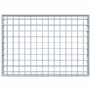 Feuerverzinktes Stahlgitter Silber 50x35cm