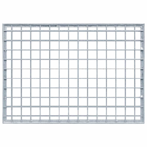 Feuerverzinktes Stahlgitter Silber 50x35cm