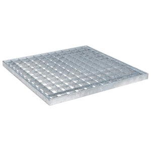 Feuerverzinktes Gitter Silber 40x40 cm