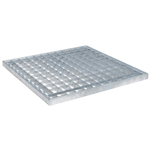 Feuerverzinktes Gitter Silber 40x40 cm