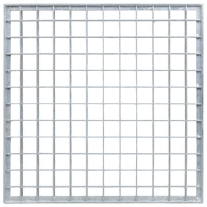 Feuerverzinktes Gitter Silber 40x40 cm