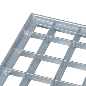 Feuerverzinktes Stahlgitter Silber 80x40 cm