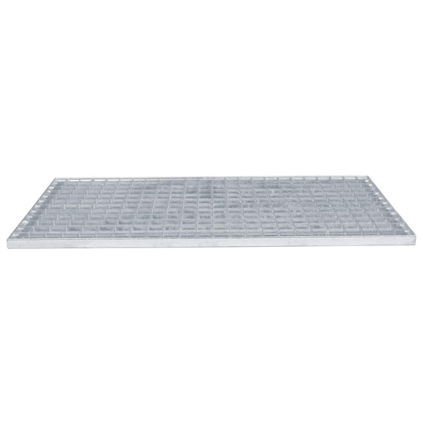 Feuerverzinktes Stahlgitter Silber 80x40 cm