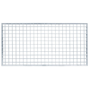 Feuerverzinktes Stahlgitter Silber 80x40 cm