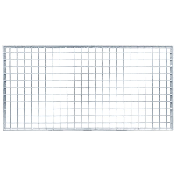 Feuerverzinktes Stahlgitter Silber 80x40 cm