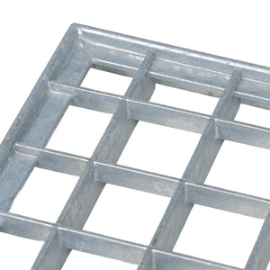 Feuerverzinktes Stahlgitter Silber 80x50 cm
