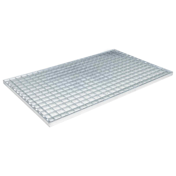 Feuerverzinktes Stahlgitter Silber 80x50 cm