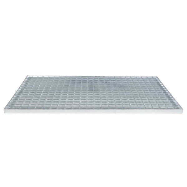 Feuerverzinktes Stahlgitter Silber 80x50 cm