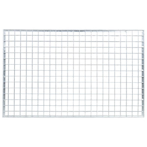 Feuerverzinktes Stahlgitter Silber 80x50 cm
