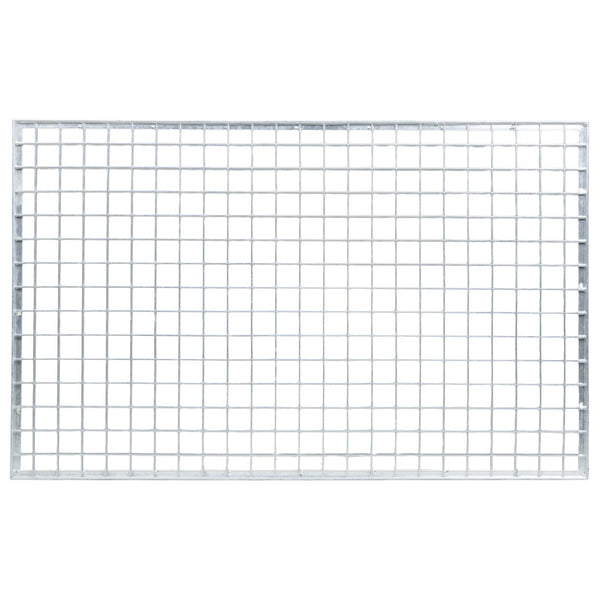 Feuerverzinktes Stahlgitter Silber 80x50 cm