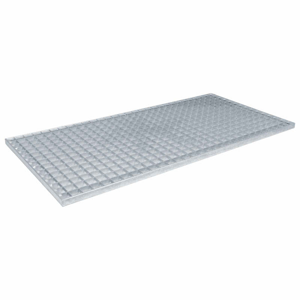 Feuerverzinktes Stahlgitter Silber 100x50 cm