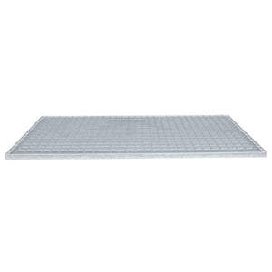 Feuerverzinktes Stahlgitter Silber 100x50 cm