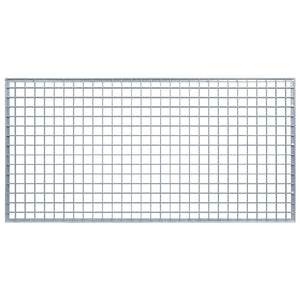 Feuerverzinktes Stahlgitter Silber 100x50 cm