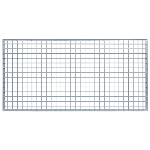Feuerverzinktes Stahlgitter Silber 100x50 cm