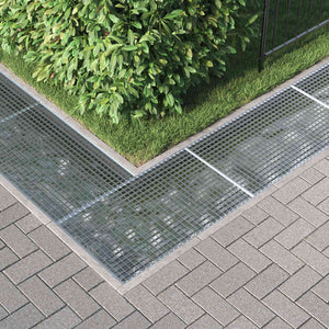 Feuerverzinktes Stahlgitter Silber 100x60 cm