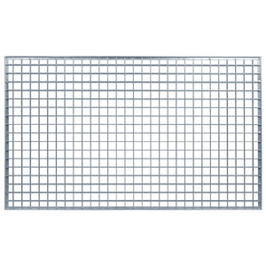 Feuerverzinktes Stahlgitter Silber 100x60 cm