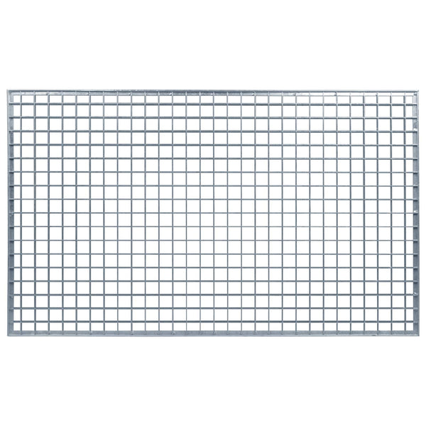 Feuerverzinktes Stahlgitter Silber 100x60 cm