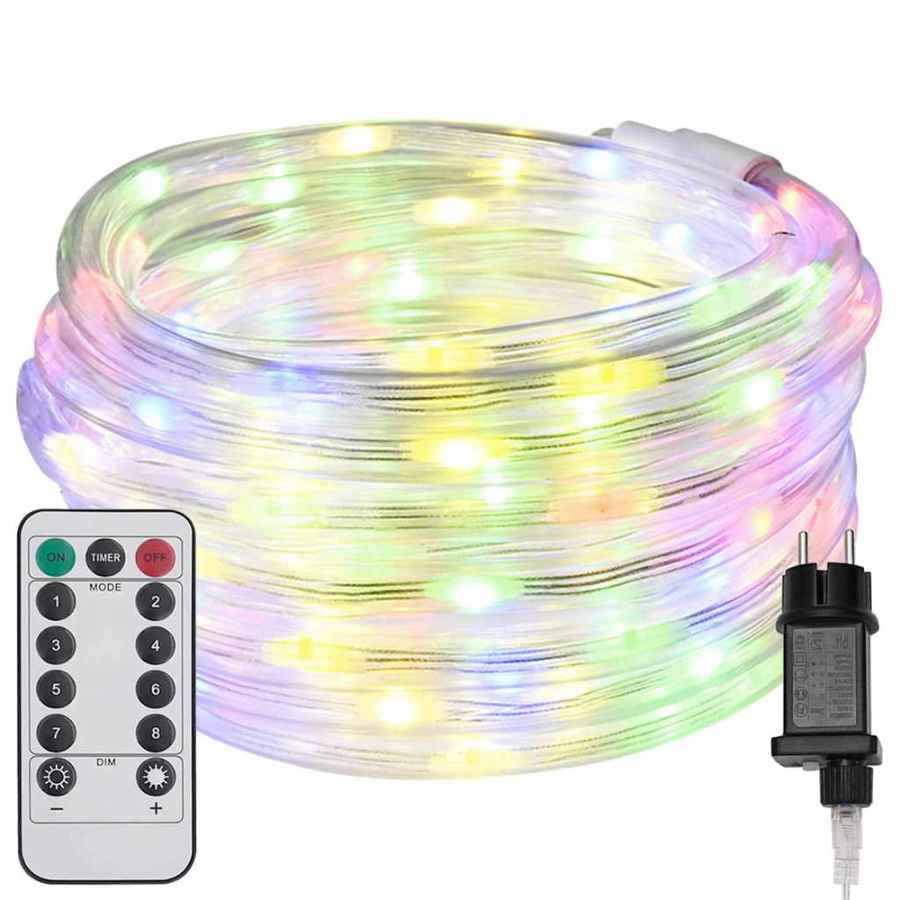 Mehrfarbiges LED Lichtseil, 20 m