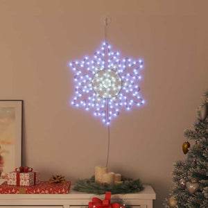 Weihnachts Schneeflocke Blau PVC 55,5cm