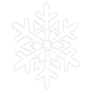 Weihnachts Schneeflocke Blau PVC 55,5cm