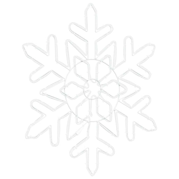 Weihnachts Schneeflocke Blau PVC 55,5cm