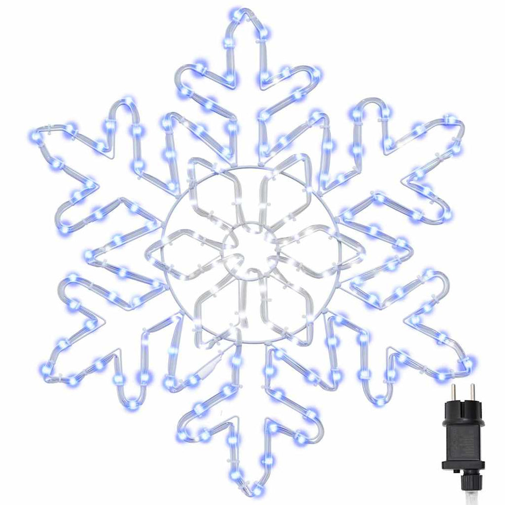 Weihnachts Schneeflocke Blau PVC 55,5cm