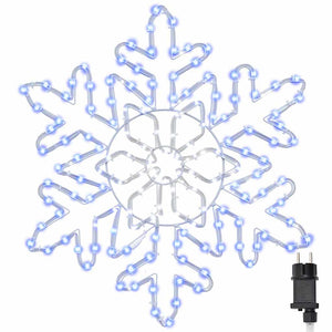 Weihnachts Schneeflocke Blau PVC 55,5cm
