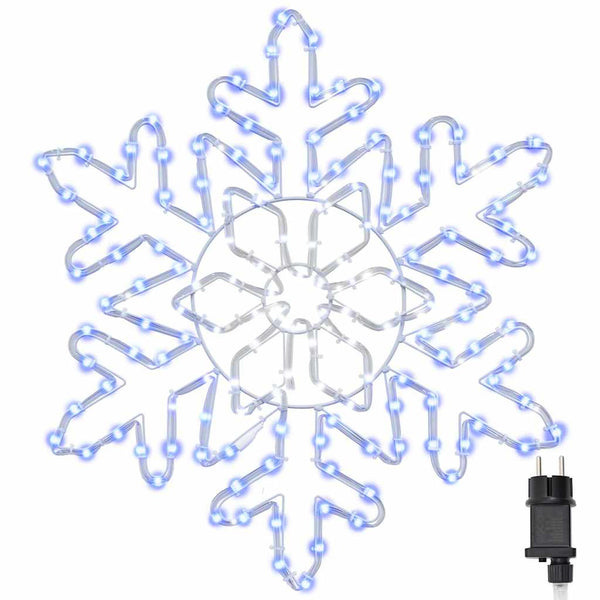 Weihnachts Schneeflocke Blau PVC 55,5cm