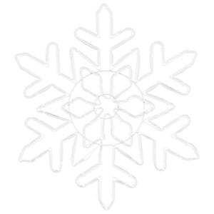Weihnachts Schneeflocke Blau PVC 55,5cm