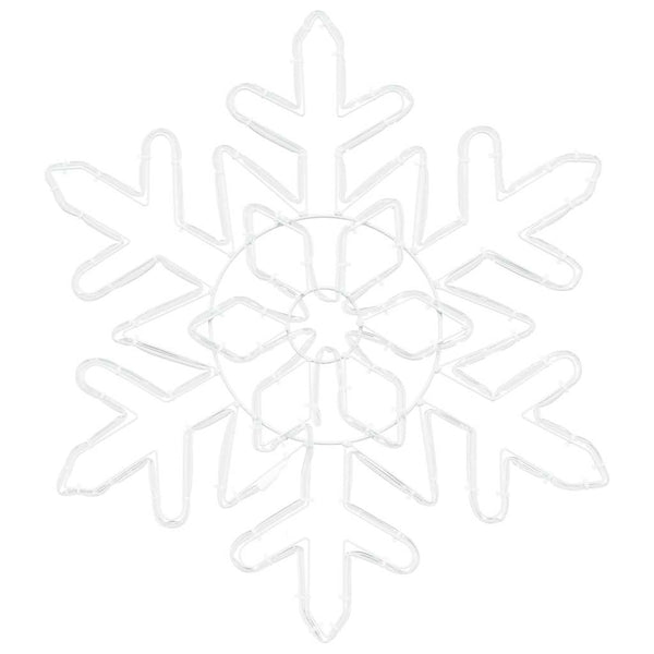 Weihnachts Schneeflocke Blau PVC 55,5cm