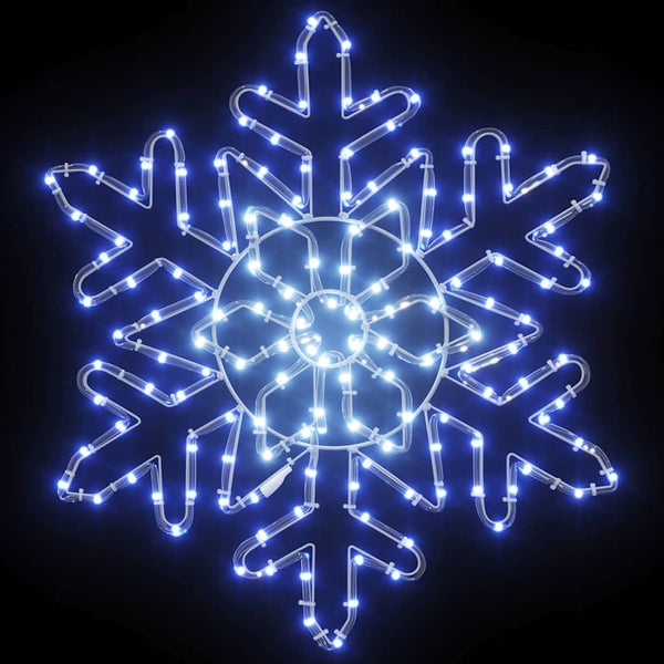 Weihnachts Schneeflocke Blau PVC 55,5cm