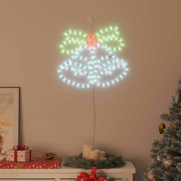 Mehrfarbige LED Weihnachtsglocke 57cm