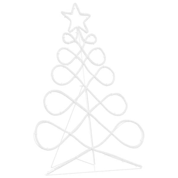 Mehrfarbiger Lichterbaum Weihnachtsbaumform 78x58cm