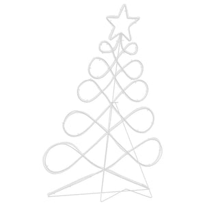 Mehrfarbiger Lichterbaum Weihnachtsbaumform 78x58cm