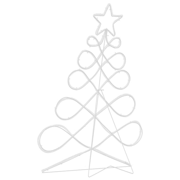 Mehrfarbiger Lichterbaum Weihnachtsbaumform 78x58cm