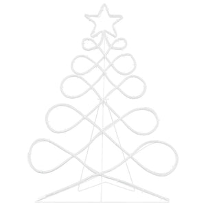 Mehrfarbiger Lichterbaum Weihnachtsbaumform 78x58cm