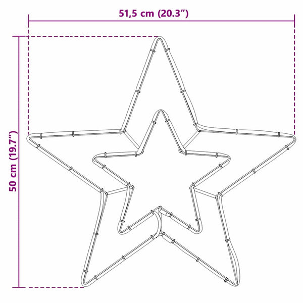 Weihnachtsstern mit 72 LEDs