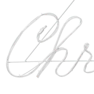 Rotes LED Weihnachtsschild 99cm