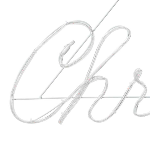 Rotes LED Weihnachtsschild 99cm