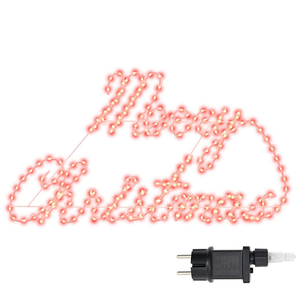 Rotes LED Weihnachtsschild 99cm