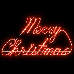 Rotes LED Weihnachtsschild 99cm